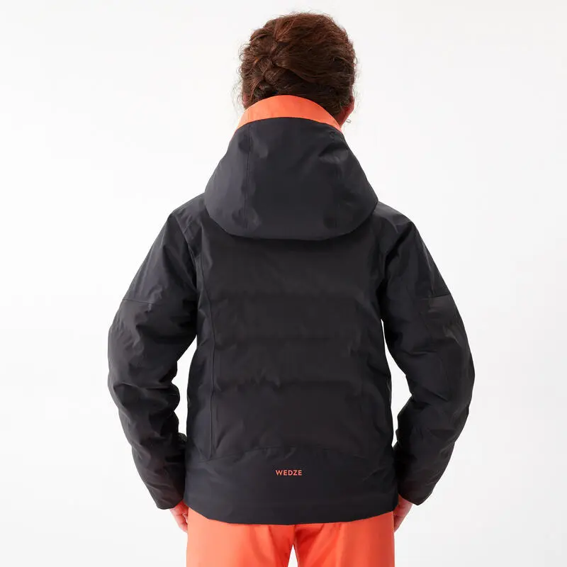 Chaqueta Acolchada De Esquí Para Niños Wedze 580 Warm Gris/coral 3 Chaqueta Acolchada De Esquí Para Niños Wedze 580 Warm Gris/coral - Imagen 3