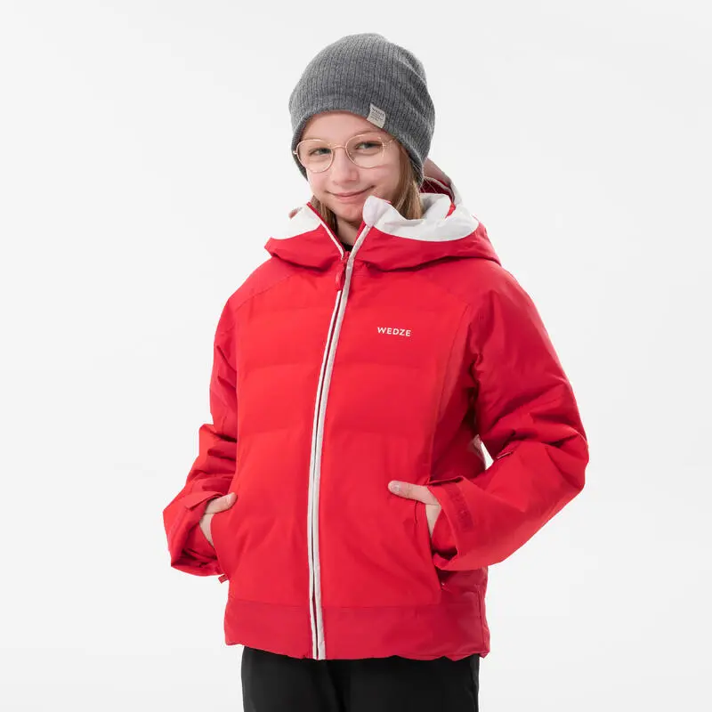 Chaqueta Acolchada De Esquí Para Niños Wedze 580 Warm Gris/coral 6 Chaqueta Acolchada De Esquí Para Niños Wedze 580 Warm Gris/coral - Imagen 6