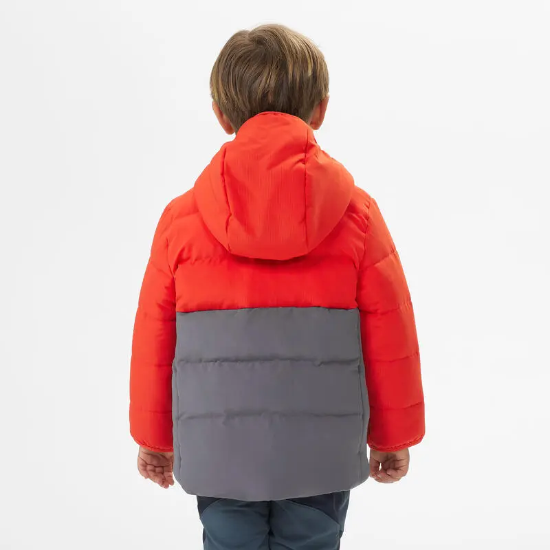 Chaqueta Acolchada De Montaña Y Trekking Niños 2-5 Años Quechua X-Warm Rojo 2 Chaqueta Acolchada De Montaña Y Trekking Niños 2-5 Años Quechua X-Warm Rojo - Imagen 2