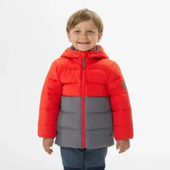 Chaqueta Acolchada De Montaña Y Trekking Niños 2-5 Años Quechua X-Warm Rojo