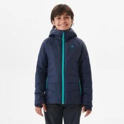 Chaqueta Acolchada De Montaña Y Trekking Niños 7-15 Años Quechua Hybrid Azul