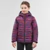 Chaqueta Acolchada De Montaña Y Trekking Niños 7-15 Años Quechua MH500 Violeta