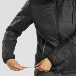 Chaqueta Acolchada Montaña Y Trekking Con Capucha Mujer Forclaz MT100 Negro -ZAS Ventas chaqueta acolchada montaa y trekking con capucha mujer forclaz mt100 negro 2