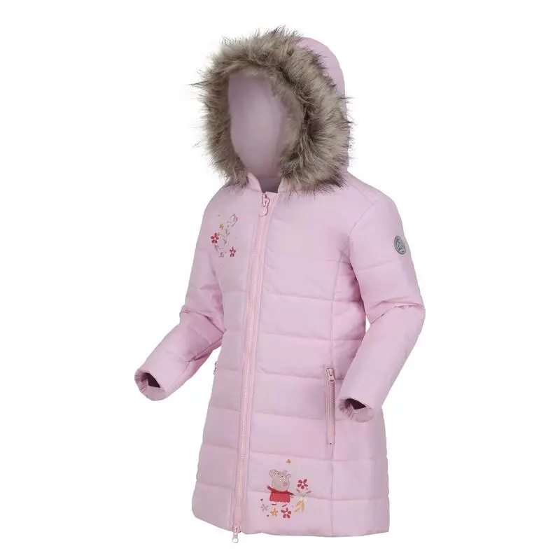 Regatta Chaqueta Acolchada Peppa Pig Niñas Neblina Rosa 3 Regatta Chaqueta Acolchada Peppa Pig Niñas Neblina Rosa - Imagen 3