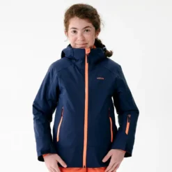 WEDZE CHAQUETA DE ESQUÍ NIÑOS CÁLIDA E IMPERMEABLE - 500 BLANCO Y AZUL -ZAS Ventas chaqueta de esqui nios calida e impermeable 500 azul marino y coral