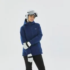 Chaqueta De Esquí Y Nieve Impermeable Mujer Wedze Ski-P JKT100 Azul