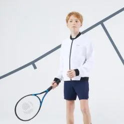 Artengo Chaqueta De Tenis Ligera Extensible Niño - ERGOLS - Blanco -ZAS Ventas chaqueta de tenis ligera extensible nio ergols blanco 2