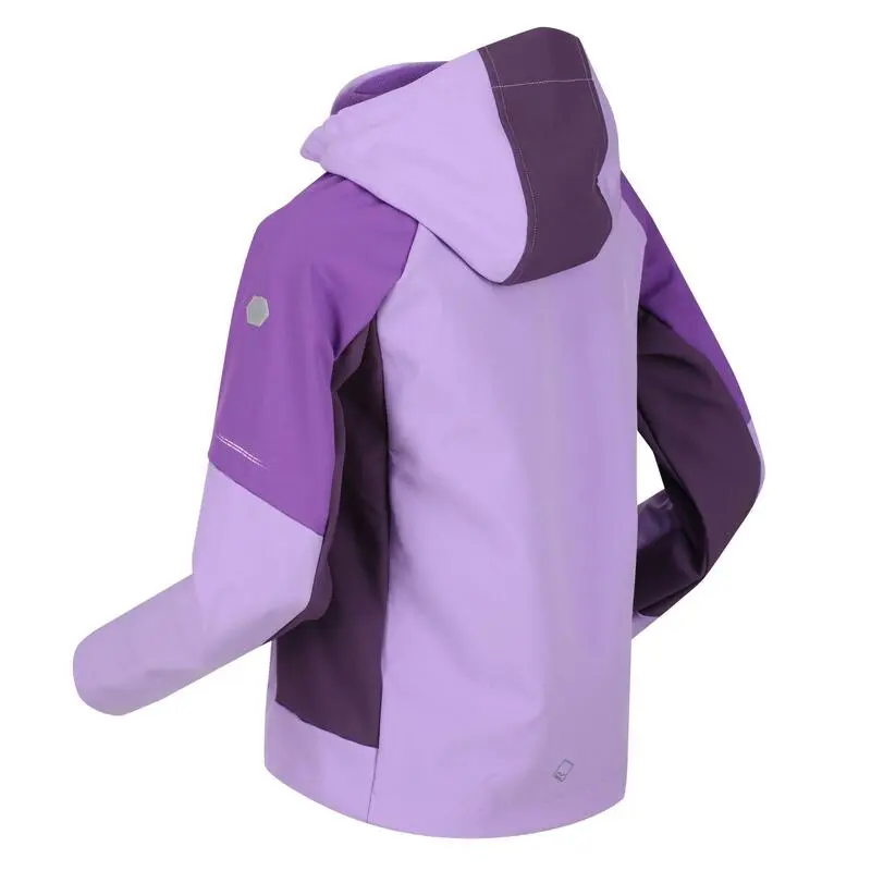 Regatta Chaqueta Eastcott De Softshell Para Niños/Niñas Púrpura Zafiro 3 Regatta Chaqueta Eastcott De Softshell Para Niños/Niñas Púrpura Zafiro - Imagen 3