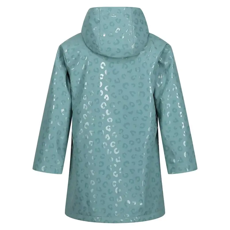 Regatta Chaqueta Impermeable Brynlee Estampado Animal Para Niños/Niñas Azul Mineral 2 Regatta Chaqueta Impermeable Brynlee Estampado Animal Para Niños/Niñas Azul Mineral - Imagen 2