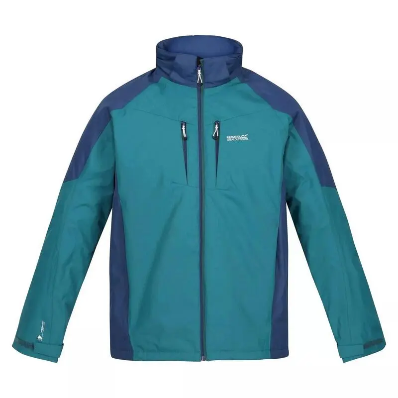 Regatta Chaqueta Impermeable Calderdale Para Hombre Verde Pacífico, Azul Almirante 1 Regatta Chaqueta Impermeable Calderdale Para Hombre Verde Pacífico, Azul Almirante