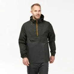 Quechua Chaqueta Impermeable De Montaña Y Trekking Hombre NH150 Negro