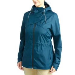 Chaqueta Impermeable De Montaña Y Trekking Mujer Quechua NH500
