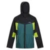 Regatta Chaqueta Impermeable Dresford Para Hombre Negro, Verde Pacífico