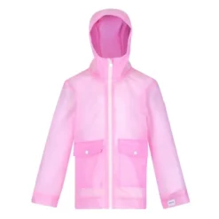 Regatta Chaqueta Impermeable Hallow Transparente Para Niños/Niñas Verde Hielo -ZAS Ventas chaqueta impermeable hallow transparente para niosnias rosa pastel