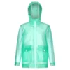 Regatta Chaqueta Impermeable Hallow Transparente Para Niños/Niñas Verde Hielo
