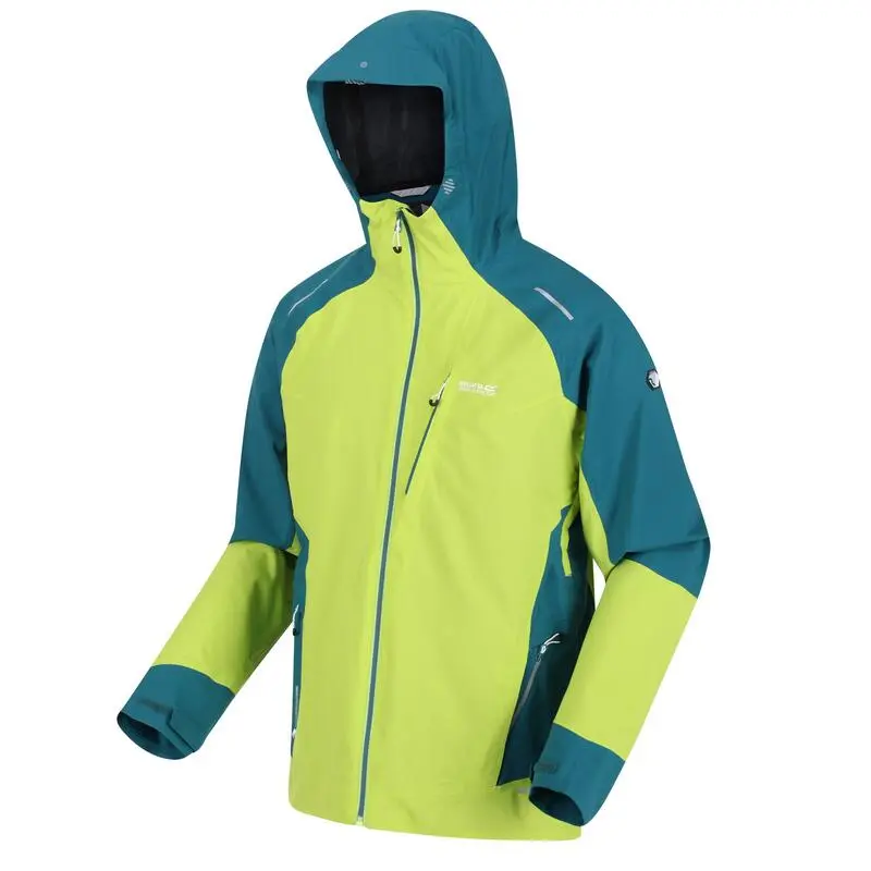 Regatta Chaqueta Impermeable Highton Pro Para Hombre Kiwi Llamativo, Verde Pacífico 4 Regatta Chaqueta Impermeable Highton Pro Para Hombre Kiwi Llamativo, Verde Pacífico - Imagen 4