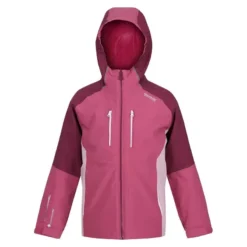 Regatta Chaqueta Impermeable Hydrate VII Para Niños/Niñas Kiwi Llamativo, Negro -ZAS Ventas chaqueta impermeable hydrate vii para niosnias violeta amaranth haze