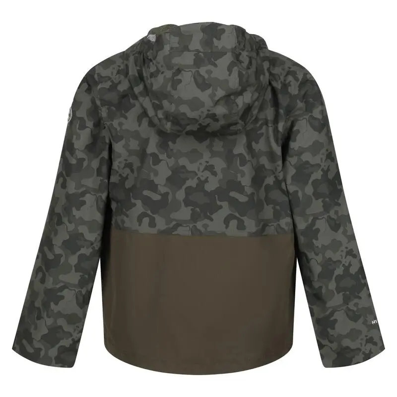 Regatta Chaqueta Impermeable Hywell Camuflaje Para Niños/Niñas Hoja De Uva 2 Regatta Chaqueta Impermeable Hywell Camuflaje Para Niños/Niñas Hoja De Uva - Imagen 2
