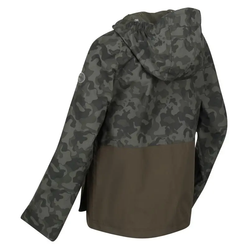 Regatta Chaqueta Impermeable Hywell Camuflaje Para Niños/Niñas Hoja De Uva 3 Regatta Chaqueta Impermeable Hywell Camuflaje Para Niños/Niñas Hoja De Uva - Imagen 3