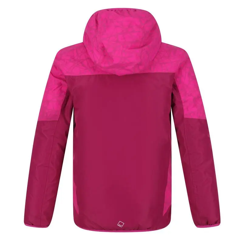 Regatta Chaqueta Impermeable Volcanics V Geométrico Para Niños/Niñas Fucsia, Frambuesa 2 Regatta Chaqueta Impermeable Volcanics V Geométrico Para Niños/Niñas Fucsia, Frambuesa - Imagen 2