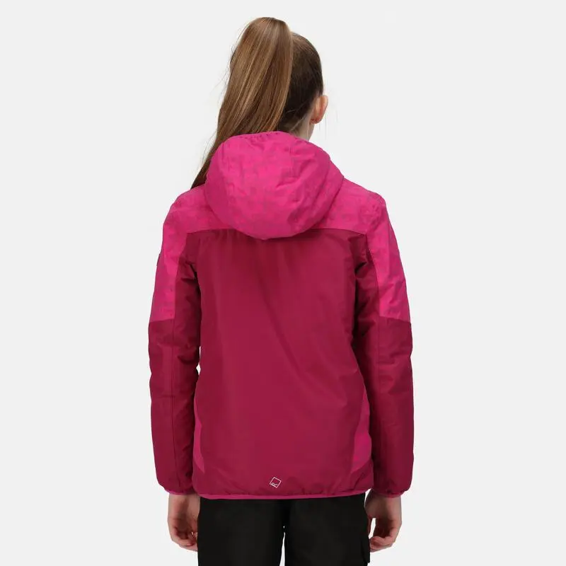 Regatta Chaqueta Impermeable Volcanics V Geométrico Para Niños/Niñas Fucsia, Frambuesa 4 Regatta Chaqueta Impermeable Volcanics V Geométrico Para Niños/Niñas Fucsia, Frambuesa - Imagen 4