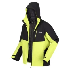 Regatta Chaqueta Impermeable Wentwood VII Para Hombre Negro, Kiwi Llamativo -ZAS Ventas chaqueta impermeable wentwood vii para hombre negro kiwi llamativo 3