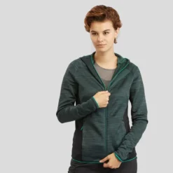 Chaqueta Polar De Montaña Y Trekking Con Capucha Mujer Quechua MH900 Blanco -ZAS Ventas chaqueta polar de montaa y trekking con capucha mujer quechua mh900 verde