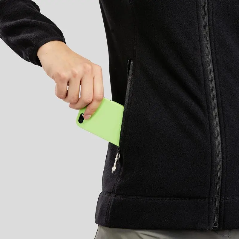 Chaqueta Polar De Montaña Y Trekking Mujer Quechua MH120 Negro 5 Chaqueta Polar De Montaña Y Trekking Mujer Quechua MH120 Negro - Imagen 5