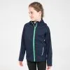 Chaqueta Running Cálida E Impremeable Niños Kiprun Azul Marino Y Verde