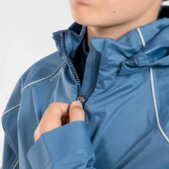 CHAQUETA RUNNING IMPERMEABLE NIÑOS - KIPRUN RAIN DENIM -ZAS Ventas chaqueta running impermeable nios kiprun rain denim 2