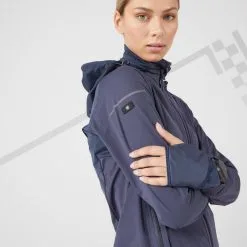 CHAQUETA RUNNING INVIERNO MUJER PERLANTE CORTAVIENTO - KIPRUN WARM REGUL AZUL -ZAS Ventas chaqueta running invierno mujer perlante cortaviento kiprun warm regul azul 2