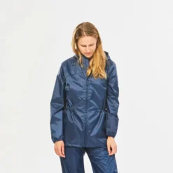 Chubasquero Impermeable De Montaña Y Trekking Mujer Quechua Raincut Azul -ZAS Ventas chubasquero impermeable de montaa y trekking mujer quechua raincut