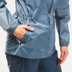 Chubasquero Impermeable De Montaña Y Trekking Mujer Quechua Raincut Azul -ZAS Ventas chubasquero impermeable de montaa y trekking mujer quechua raincut azul 3