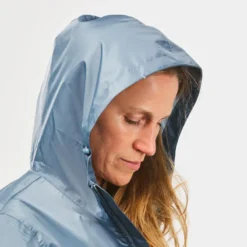 Chubasquero Impermeable De Montaña Y Trekking Mujer Quechua Raincut Azul -ZAS Ventas chubasquero impermeable de montaa y trekking mujer quechua raincut azul 4