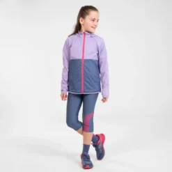 Corsario Running Transpirable Niños - KIPRUN DRY Gris Rosa -ZAS Ventas corsario running transpirable nios kiprun dry gris rosa 2