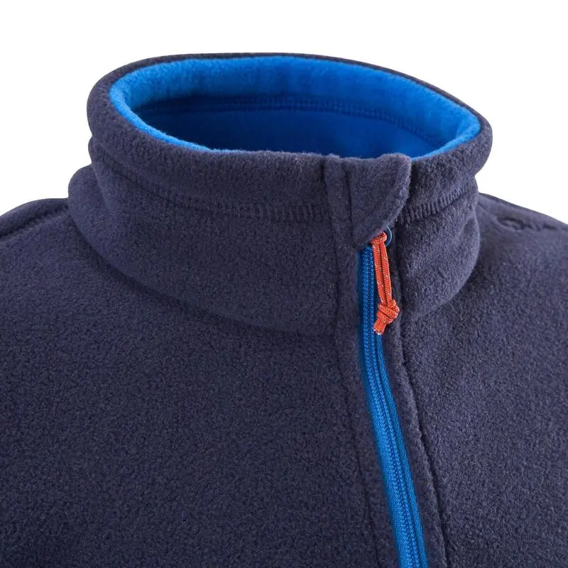 Forro Polar De Montaña Y Trekking Media Cremallera Niños 7-15 Años Quechua MH100 3 Forro Polar De Montaña Y Trekking Media Cremallera Niños 7-15 Años Quechua MH100 - Imagen 3