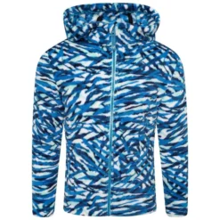 Dare 2b Forro Polar Gambol Estampado De Cebra Para Niños/Niñas Azul Metilo Oscuro