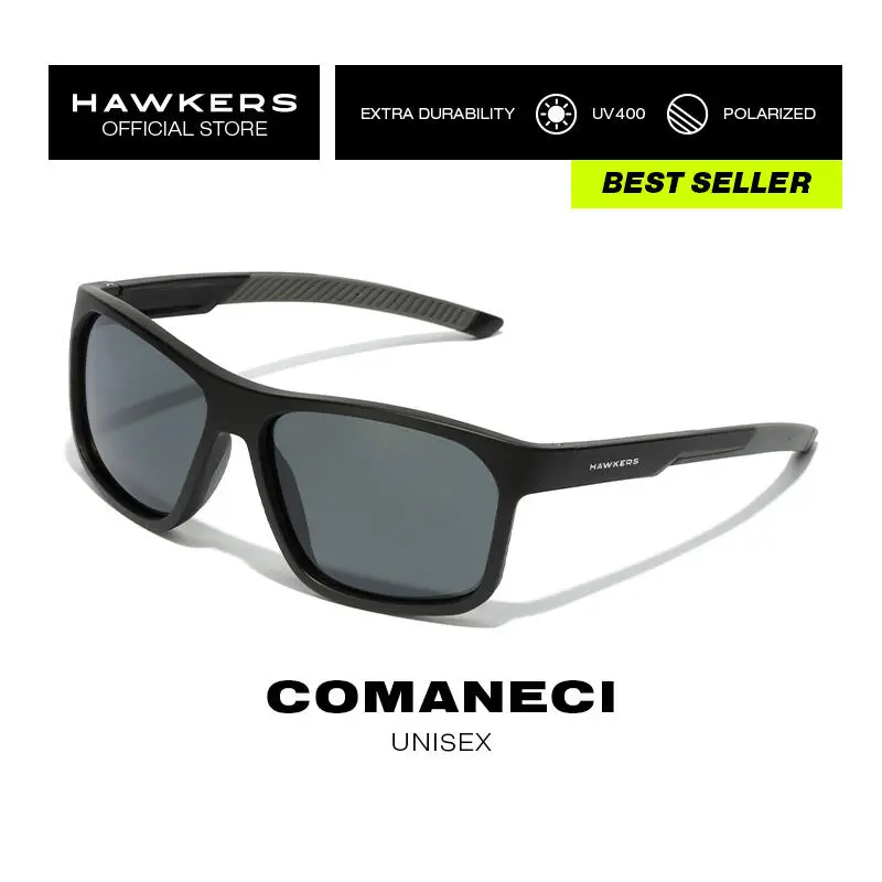 HAWKERS Gafas De Sol Para Hombre Y Mujer BLACK DARK POLARIZED - COMANECI 1 HAWKERS Gafas De Sol Para Hombre Y Mujer BLACK DARK POLARIZED - COMANECI