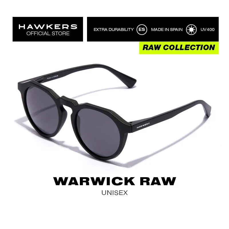 HAWKERS Gafas De Sol Para Hombre Y Mujer BLACK DARK - WARWICK RAW 1 HAWKERS Gafas De Sol Para Hombre Y Mujer BLACK DARK - WARWICK RAW