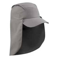 Forclaz GORRA ANTI-UV CON PROTECCIÓN NUCA MT900 GRIS