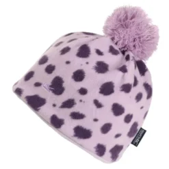 Regatta Gorro Beanie Manchado De Polar Para Niños/Niñas Lila Escarcha