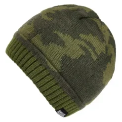 Regatta Gorro Beanie Tarley Camuflaje De Punto Para Niños/Niñas Caqui Oscuro