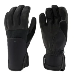WEDZE GUANTES DE ESQUÍ ADULTO CÁLIDOS E IMPERMEABLES - 550 NEGRO