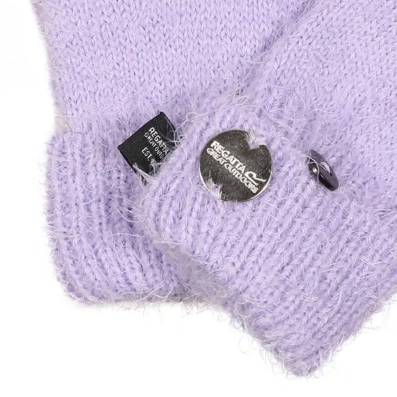 Regatta Guantes De Invierno Heddie Lux De Punto Niñas Lila Escarcha 2 Regatta Guantes De Invierno Heddie Lux De Punto Niñas Lila Escarcha - Imagen 2
