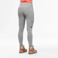 Forclaz LEGGINGS DE TREKKING Y VIAJE RESISTENTES - TRAVEL 500 - GRIS CLARO - MUJER -ZAS Ventas leggings de trekking y viaje resistentes travel 500 gris claro mujer 2