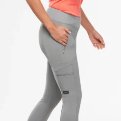 Forclaz LEGGINGS DE TREKKING Y VIAJE RESISTENTES - TRAVEL 500 - GRIS CLARO - MUJER -ZAS Ventas leggings de trekking y viaje resistentes travel 500 gris claro mujer 3