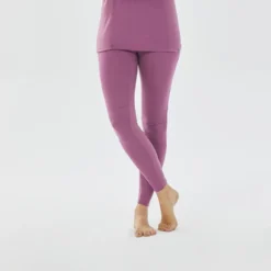WEDZE Leggins Térmicos De Esquí Y Nieve Lana Merina Mujer BL 900 Violeta