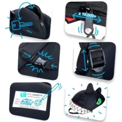 Mochila Para Niños | Dragón Negro | Crazy Safety | Homologada Y Certificada -ZAS Ventas mochila para nios dragon negro crazy safety homologada y certificada 3