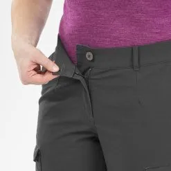 Pantalón Cargo De Montaña Y Trekking Mujer Forclaz Travel 100 Gris -ZAS Ventas pantalon cargo de montaa y trekking mujer forclaz travel 100 gris 3