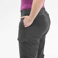 Pantalón Cargo De Montaña Y Trekking Mujer Forclaz Travel 100 Gris -ZAS Ventas pantalon cargo de montaa y trekking mujer forclaz travel 100 gris 4